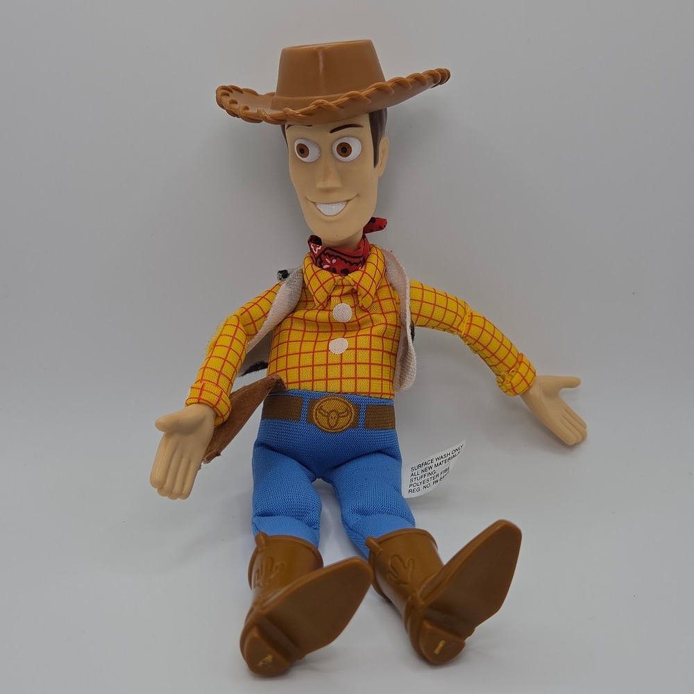 Vintage Burger King Disney Toy Story Woody Plush Figure Cowboy Hat Toy 10 Inches